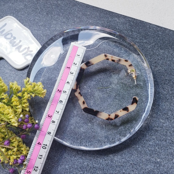 New Baublebar Leopard trendy fashion hoop earrings - Picture 4 of 8